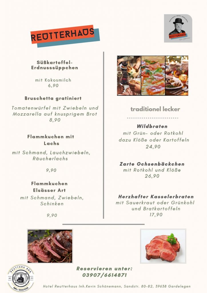 Winterkarte 2025 im Reutterhaus